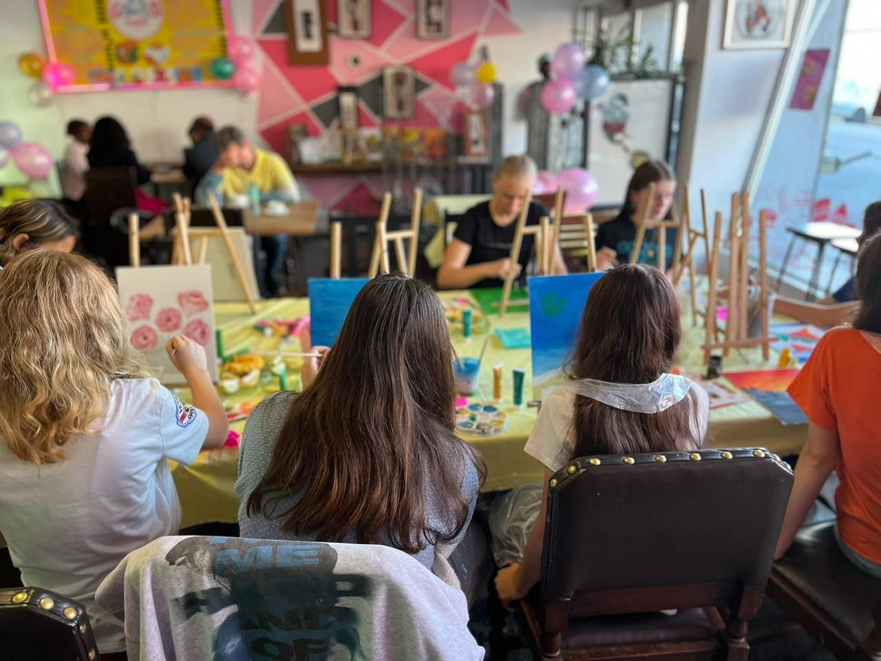 Private group creative event at Life Is Good Café